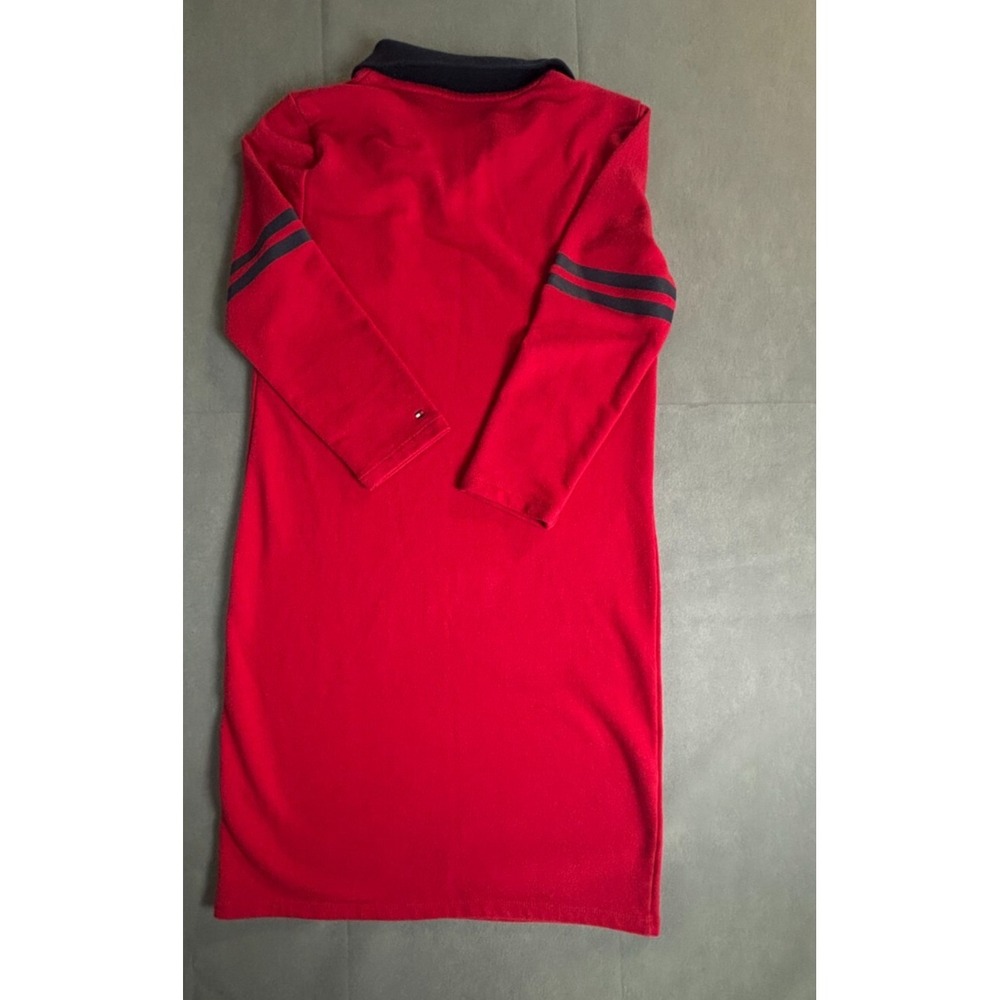 Tommy Hilfiger T-Shirt Dress Women Small XS long Sleeve Embroidered Logo patch - Picture 8 of 12